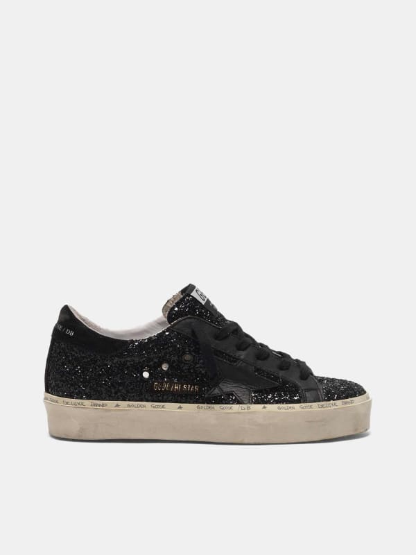 Hi Star sneakers black glitter upper | Golden Goose
