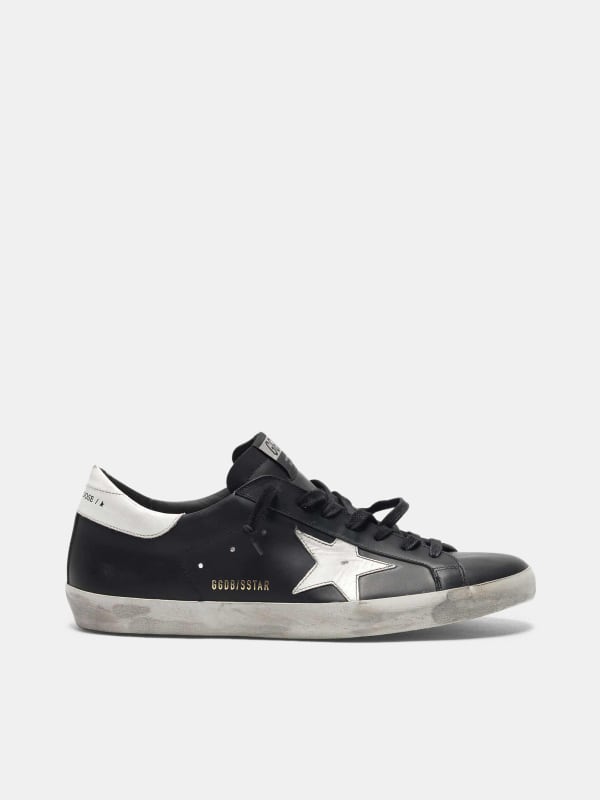 golden goose sneakers white with black star