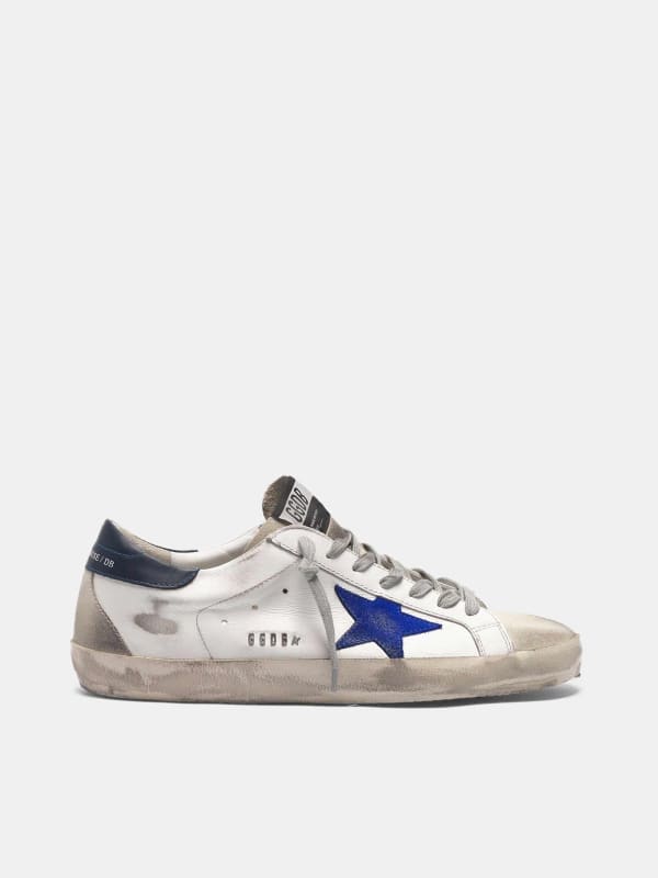 golden goose white and blue