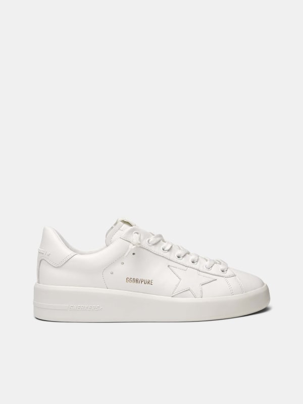 golden goose sneakers all white