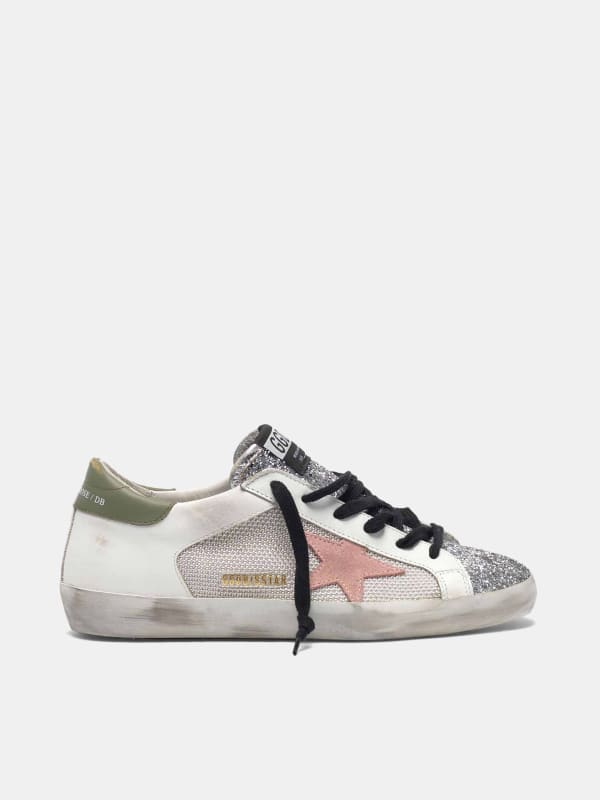 golden goose superstar mesh sneakers