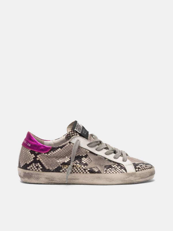 superstar python & leopard print sneakers