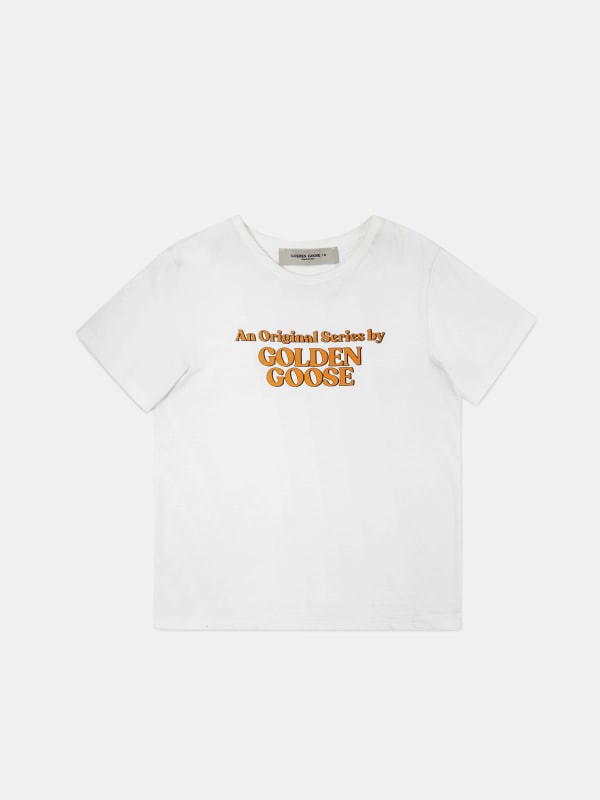 Ania white T-shirt with Original Series print | Golden Goose