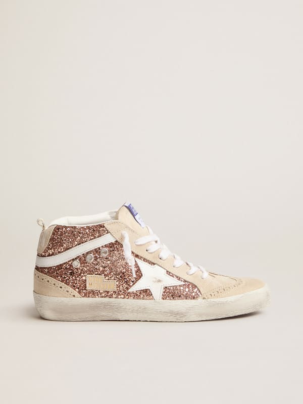 golden goose rose gold glitter