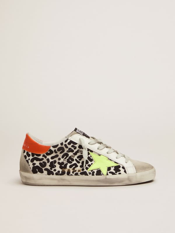 Golden goose cheap animal print sneakers