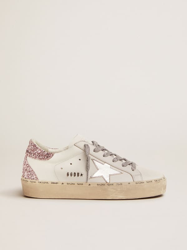 Hi Star sneakers with laminated leather star and glitter heel tab ...