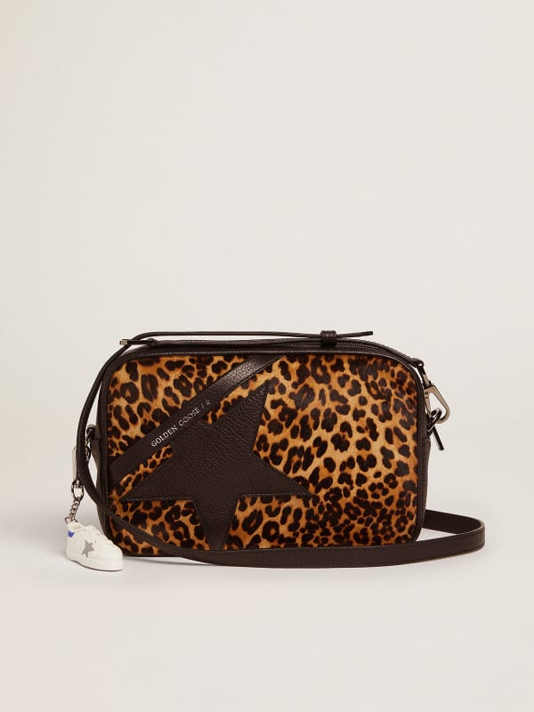 Repurposed LV Leopard pocket bag purse