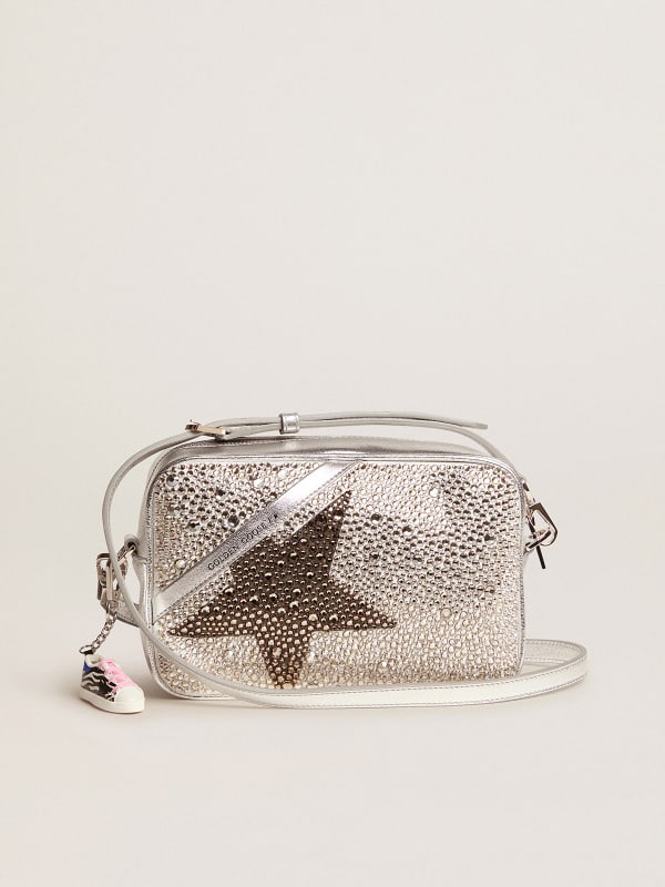 Star Bag made of laminated leather with Swarovski crystals | Golden Goose
