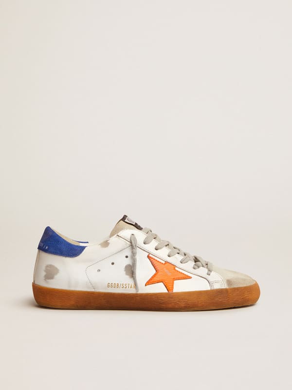 Golden goose superstar orange sale