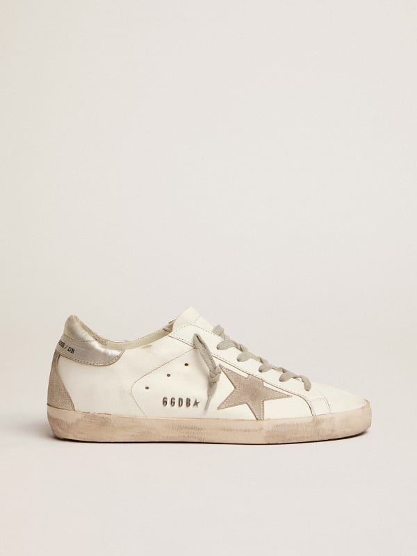 Golden goose 2025 silver superstar sneakers