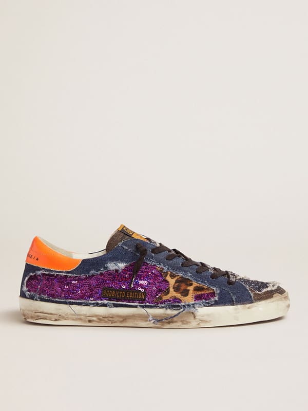 Men's Limited Edition LAB leopard-print Super-Star sneakers with ...