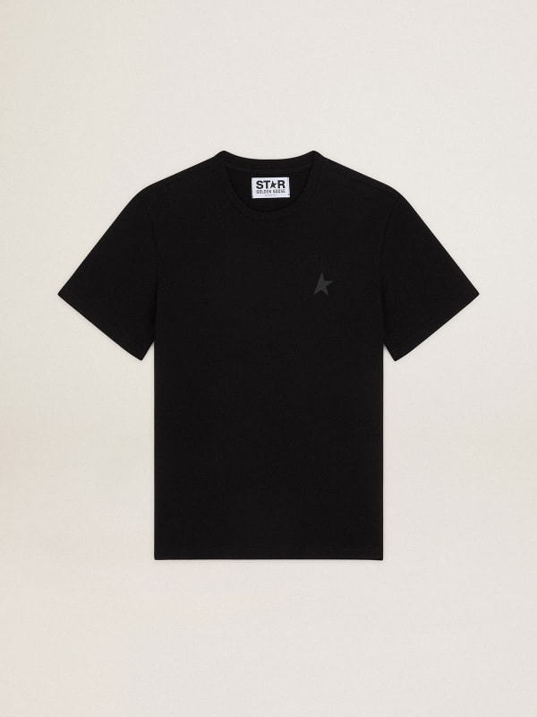 Black Star Collection T-shirt with tone-on-tone star on the front | Golden  Goose