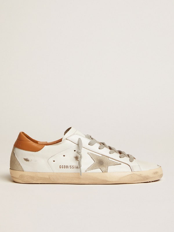 Men’s Super-Star sneakers with suede star and brown heel tab | Golden Goose