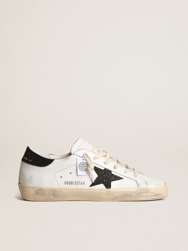 Golden goose cheap black glitter star