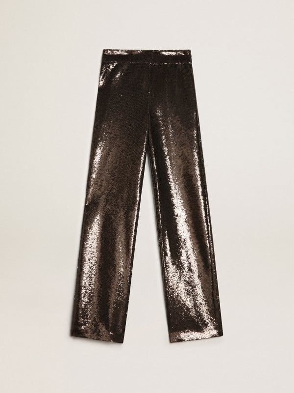 Up! Pant Black with Silver and Gold Lurex Ankle Slit with Buttons Styl –  Well Read Department Store