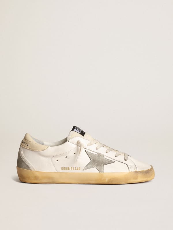 Super-Star LTD with ice-gray suede star and PVC heel tab | Golden Goose