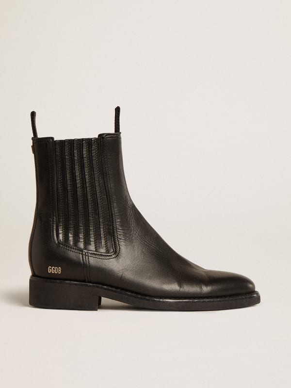 Women’s Chelsea boots in black leather | Golden Goose