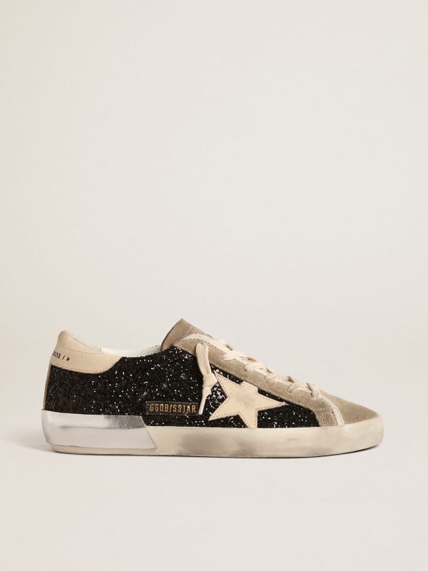 Golden goose black outlet glitter star