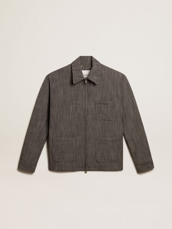 Men’s wool blend coach jacket | Golden Goose