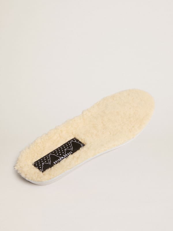 Beige shearling insoles Golden Goose