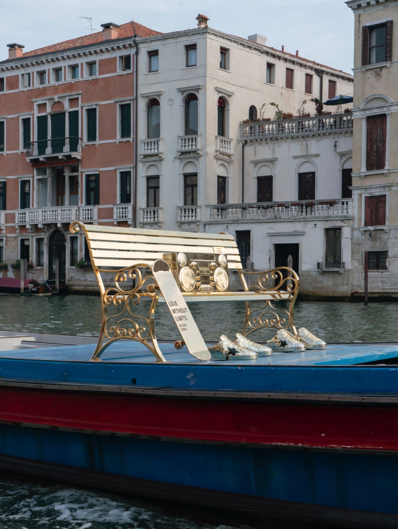 Golden bench