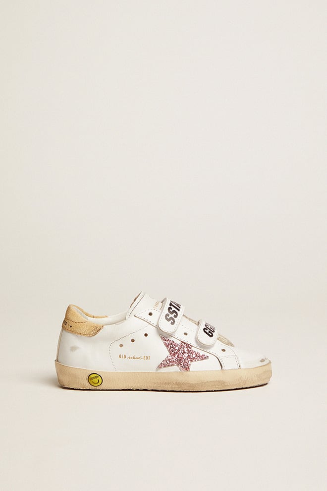 Junior Old School with shearling lining and Velcro fastening | Golden Goose