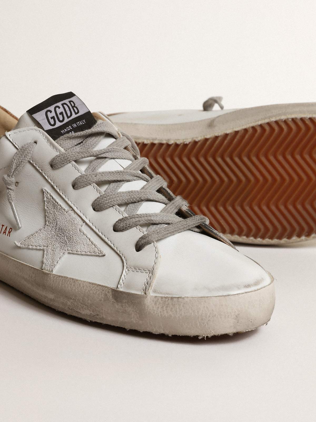 Super-Star LTD sneakers with lizard-print heel tab | Golden Goose