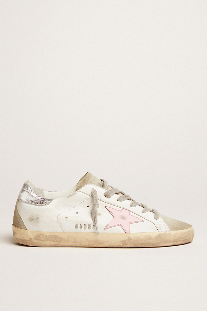 SUPER-STAR LEATHER UPPER AND STAR SUEDE TOE AND SPUR | Golden Goose