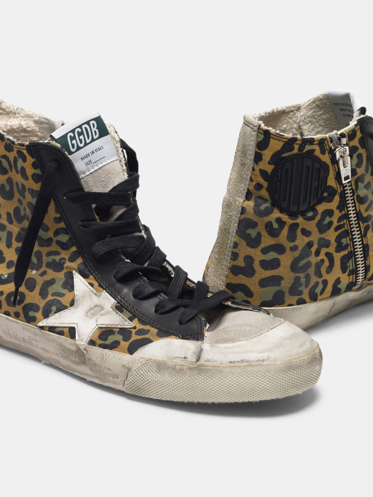 golden goose francy leopard