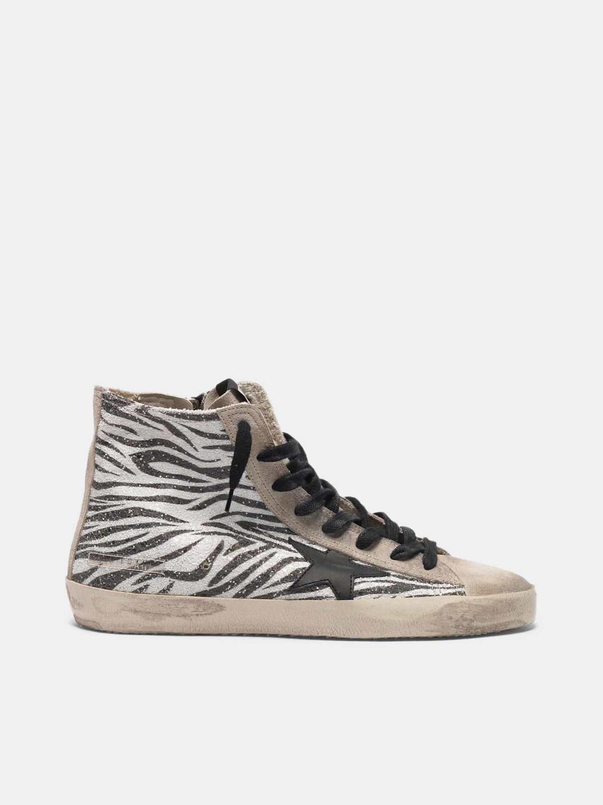 golden goose zebra sneakers