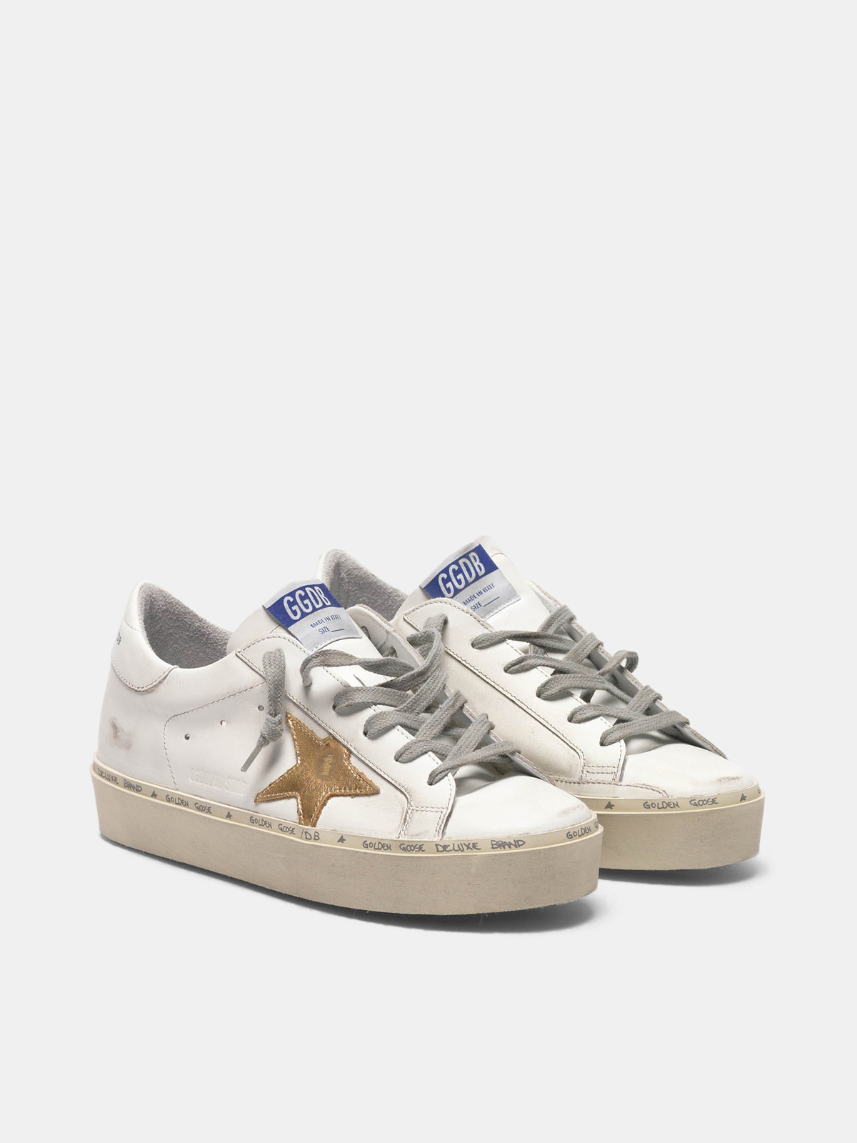 golden goose sneakers with gold star