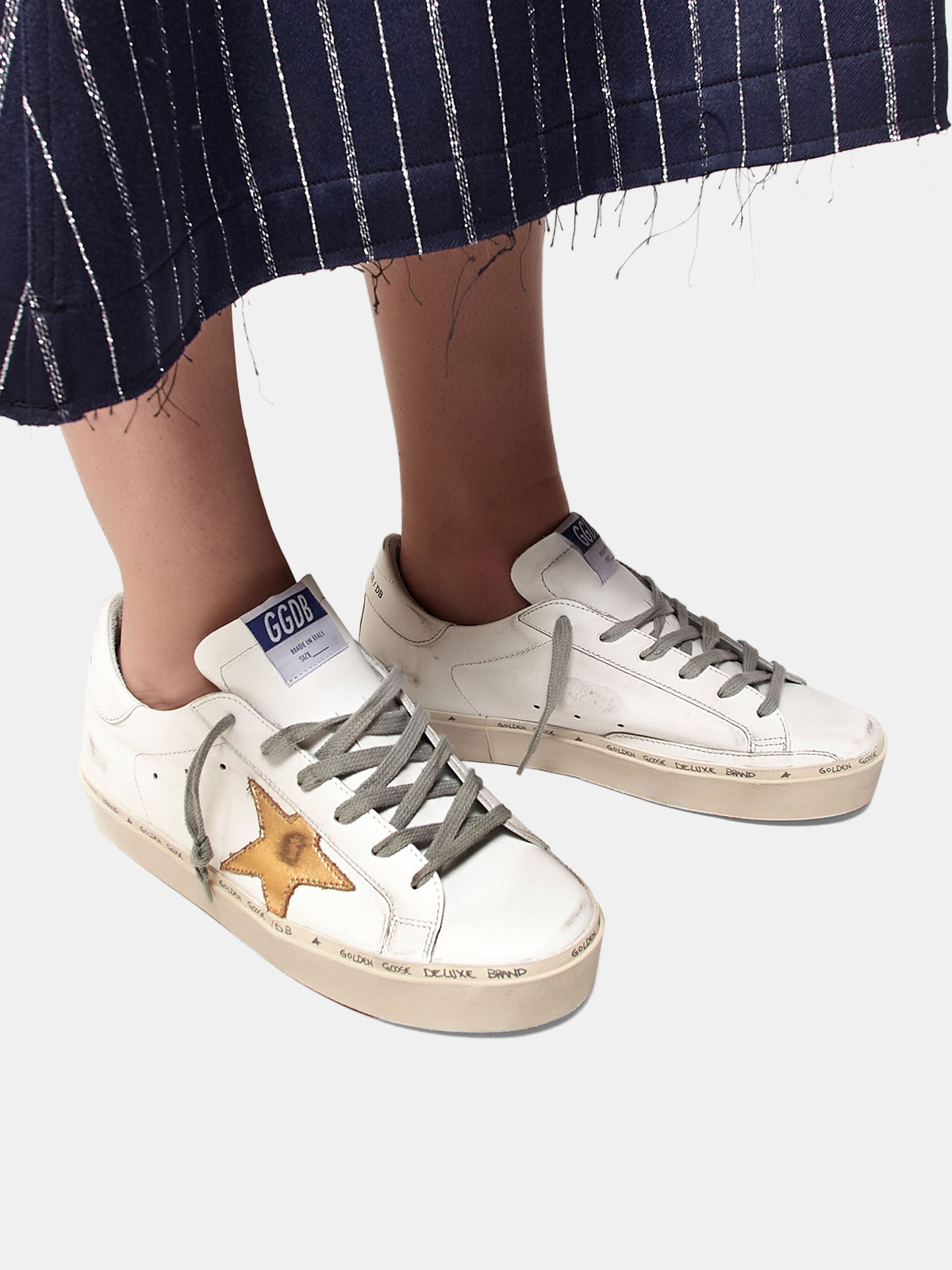 golden goose sneakers with gold star