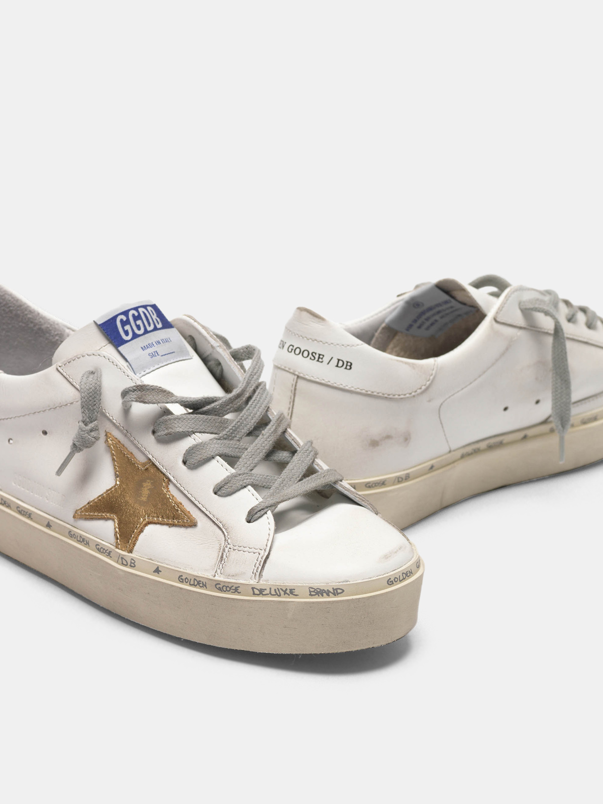 sneakers with gold stars