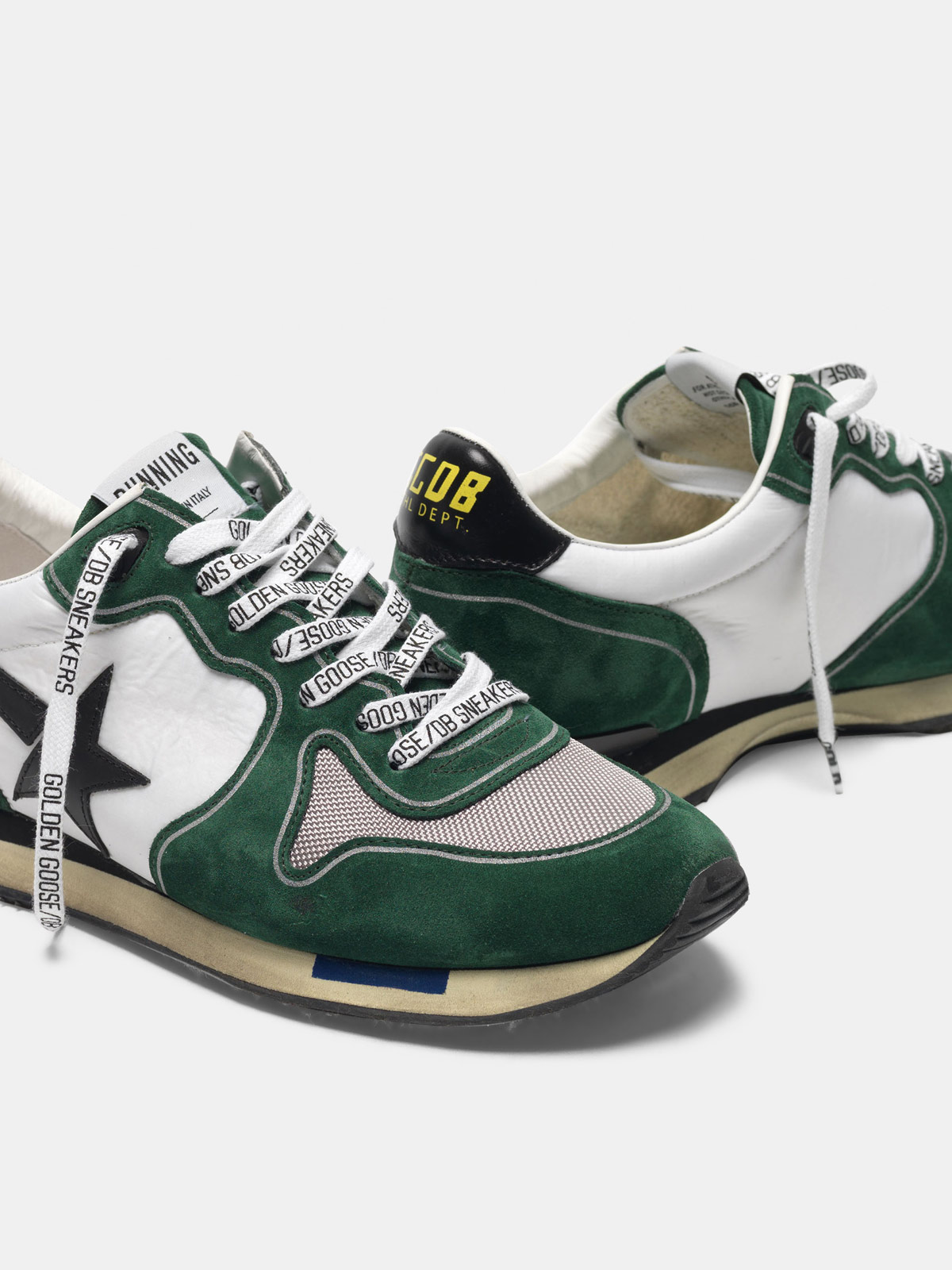 golden goose sneakers green