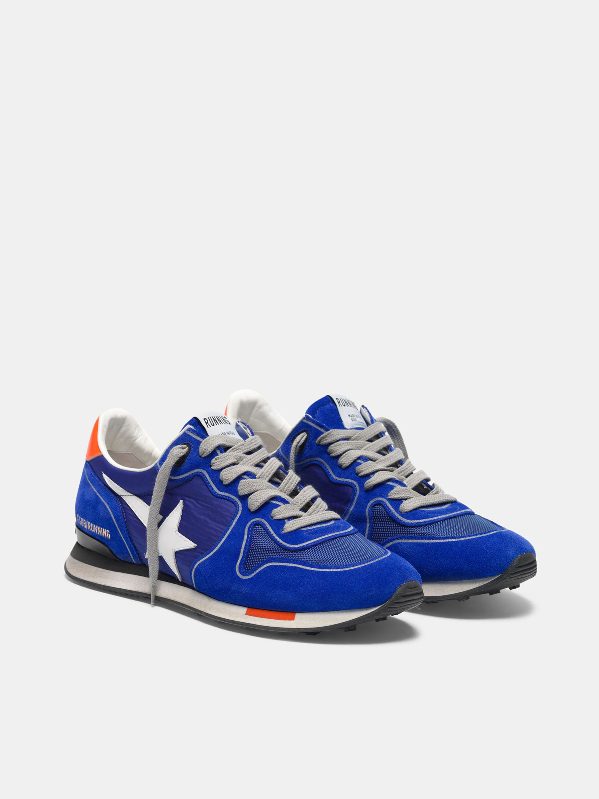 Sneakers Running bleu électrique avec étoile blanche | Golden Goose