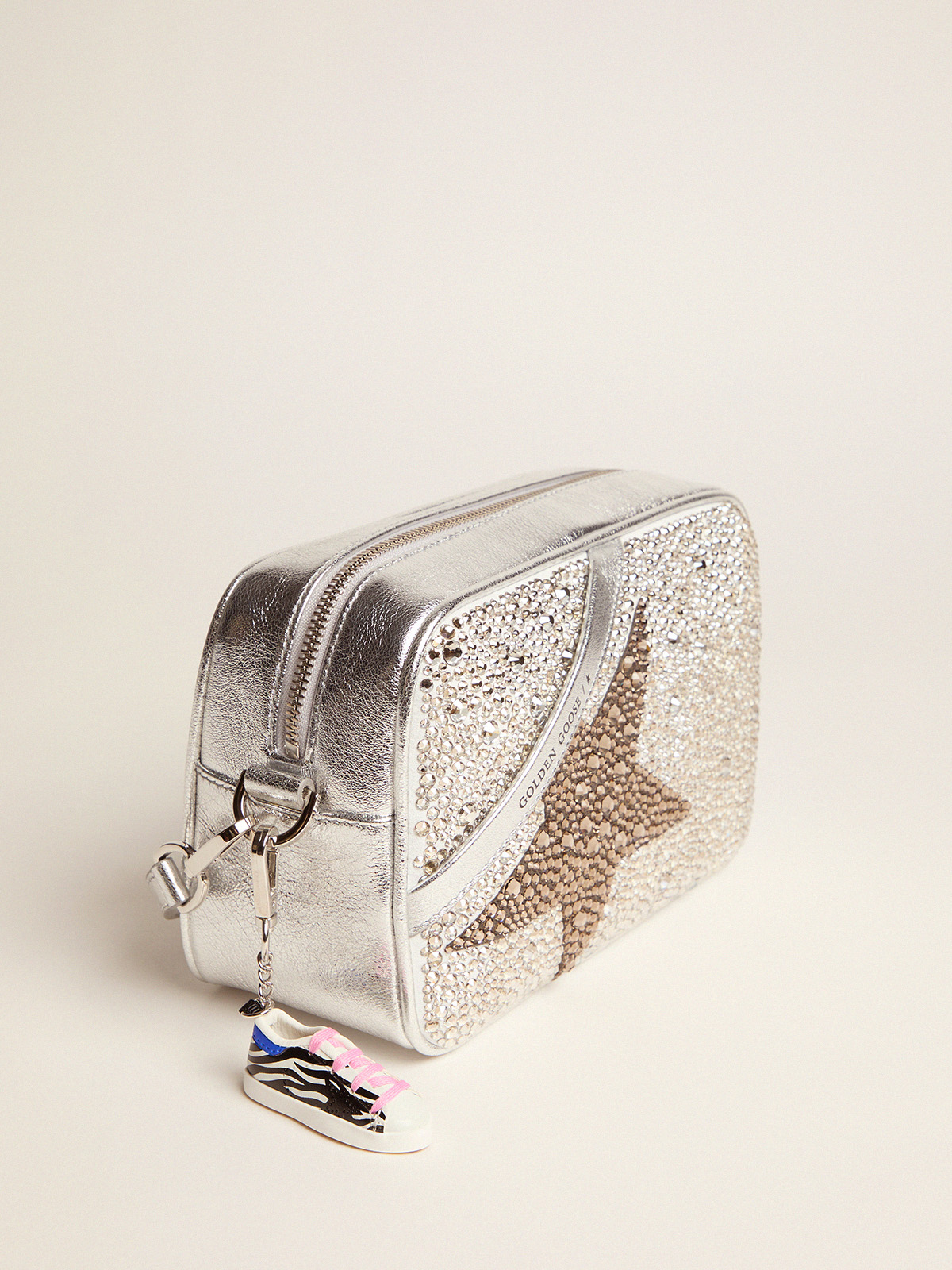 Star Bag made of laminated leather with Swarovski crystals | Golden Goose