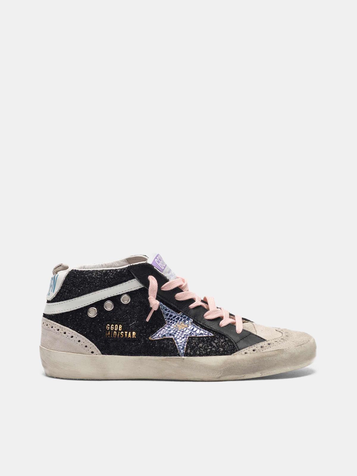 golden goose black glitter sneakers