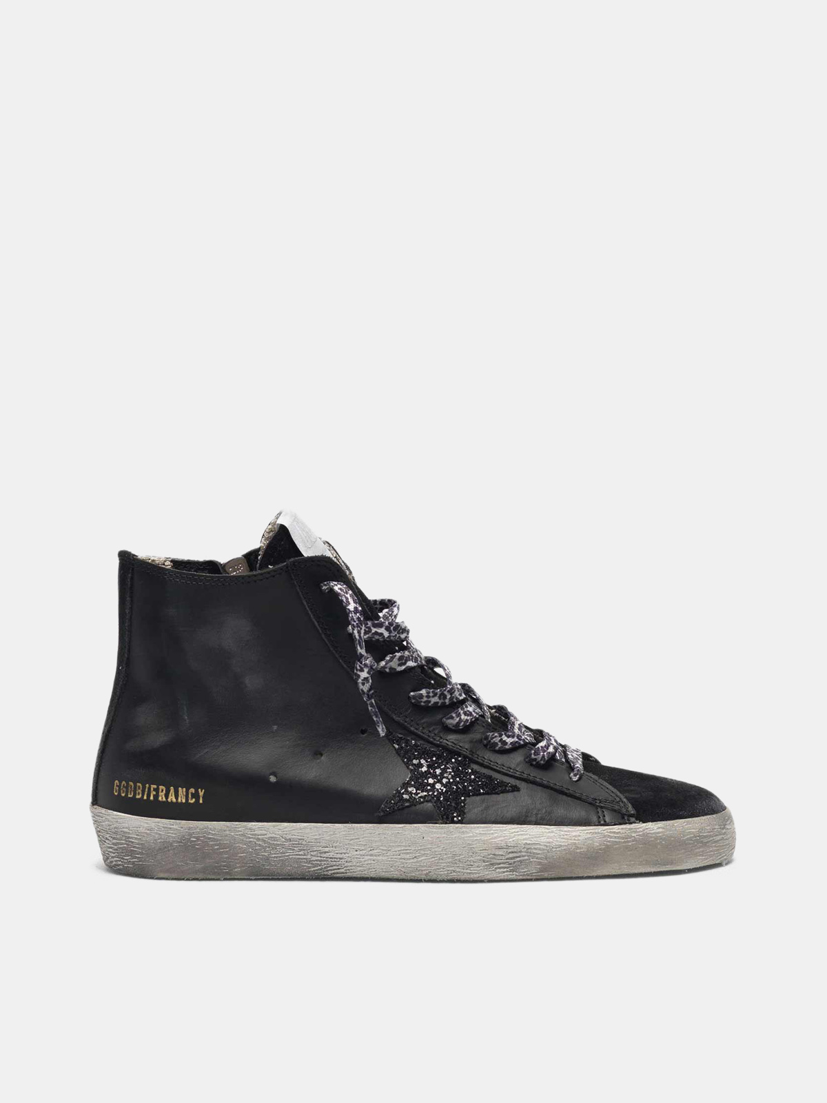 golden goose black glitter star