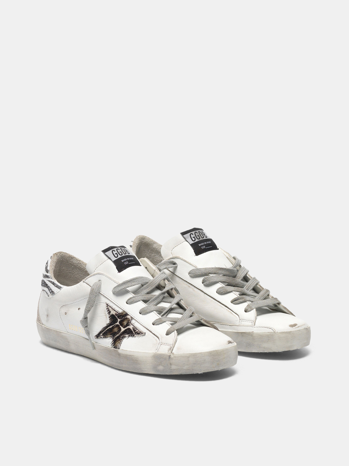 golden goose zebra print