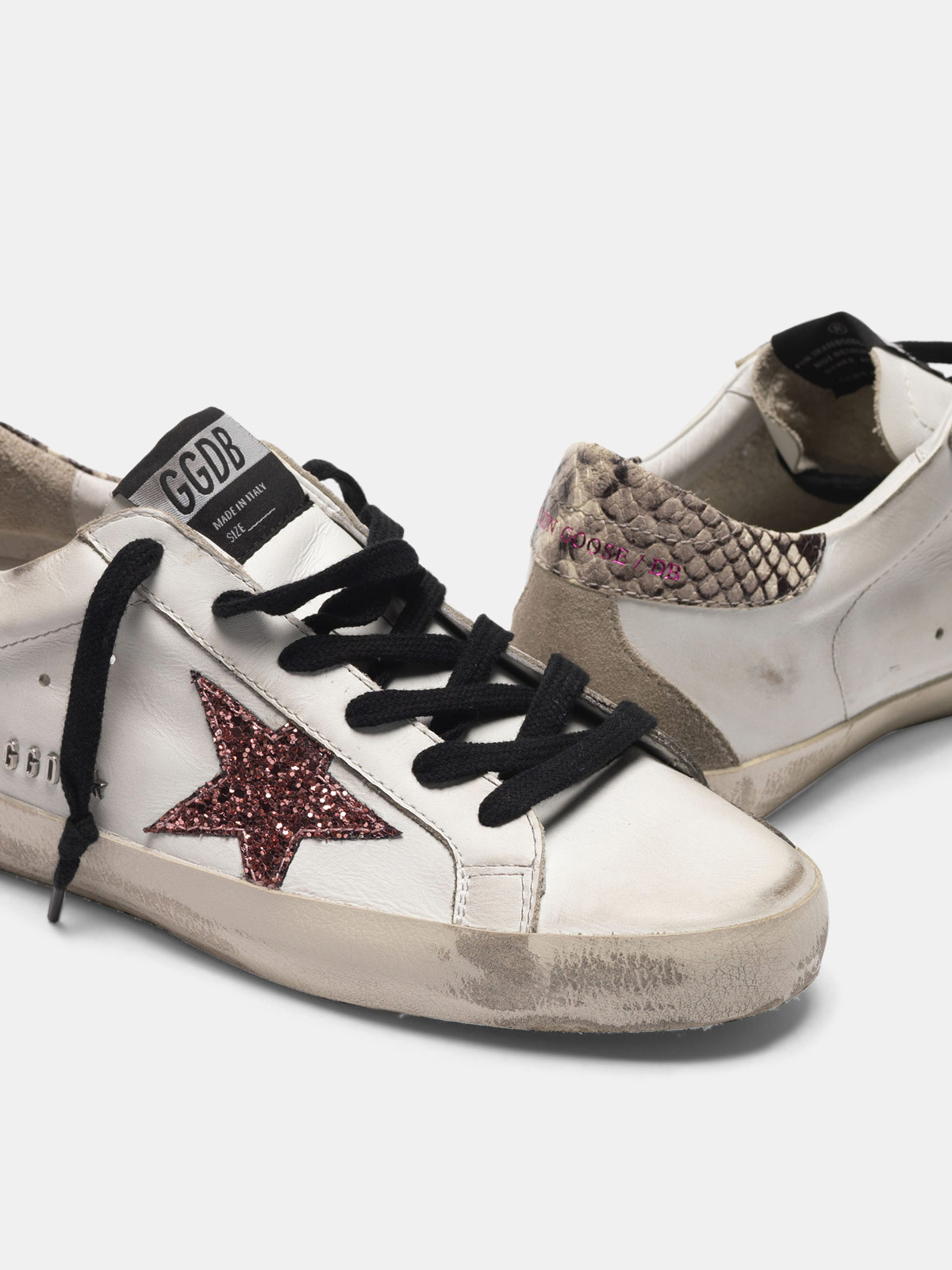 golden goose superstar snakeskin