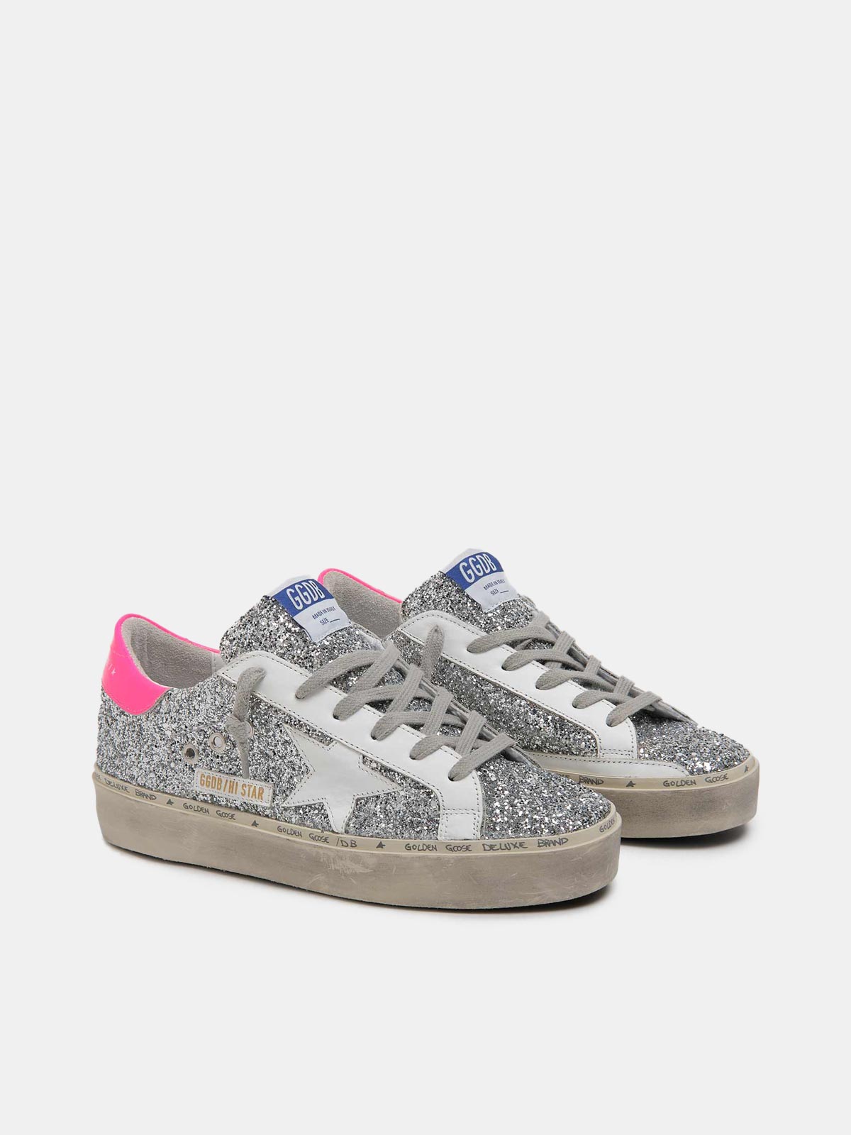 golden goose hi star glitter