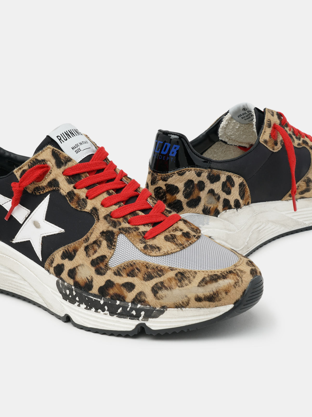 golden goose sneakers leopard