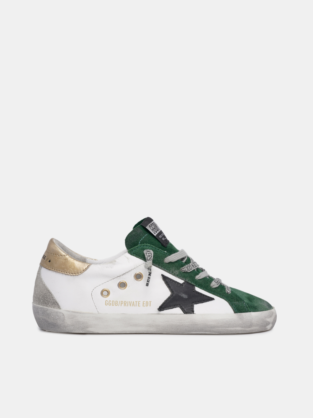 White and green Super-Star sneakers | Golden Goose