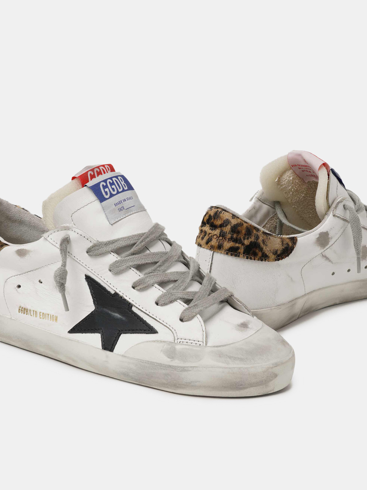 Womenâ€™s LAB Limited Edition Super-Star sneakers with double tongue and