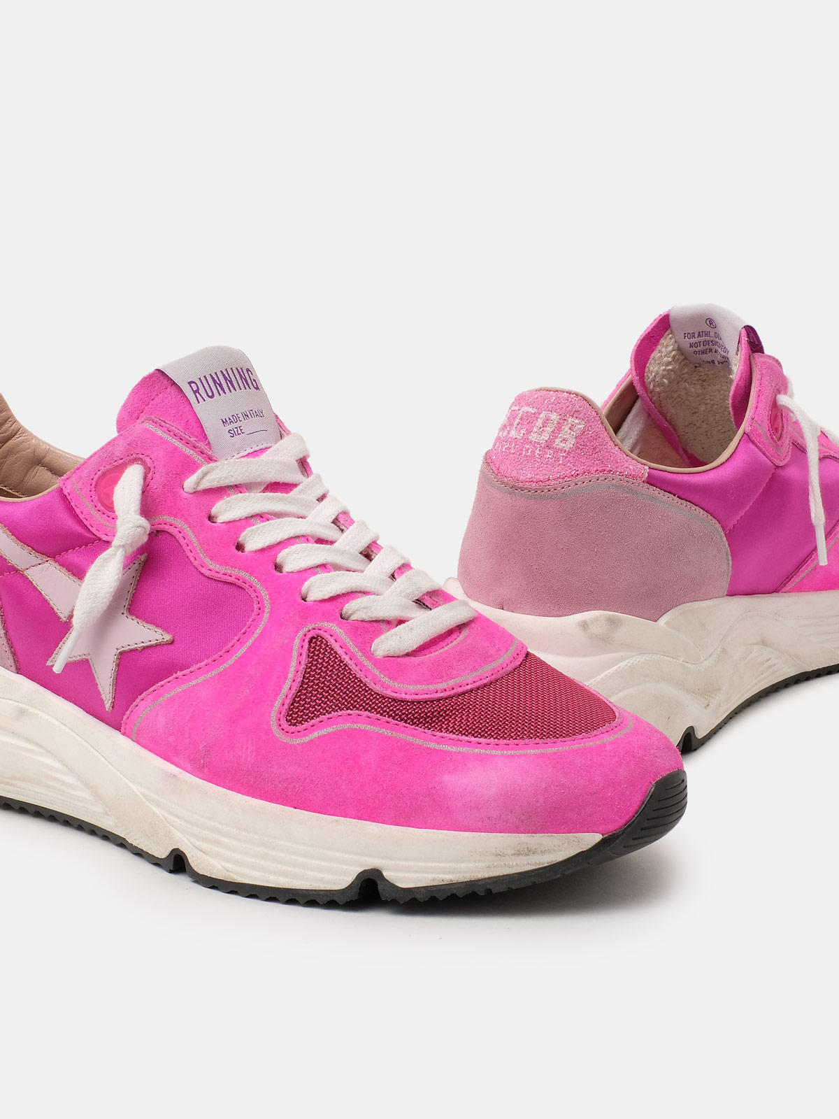Fuchsia and pink Running Sole sneakers | Golden Goose