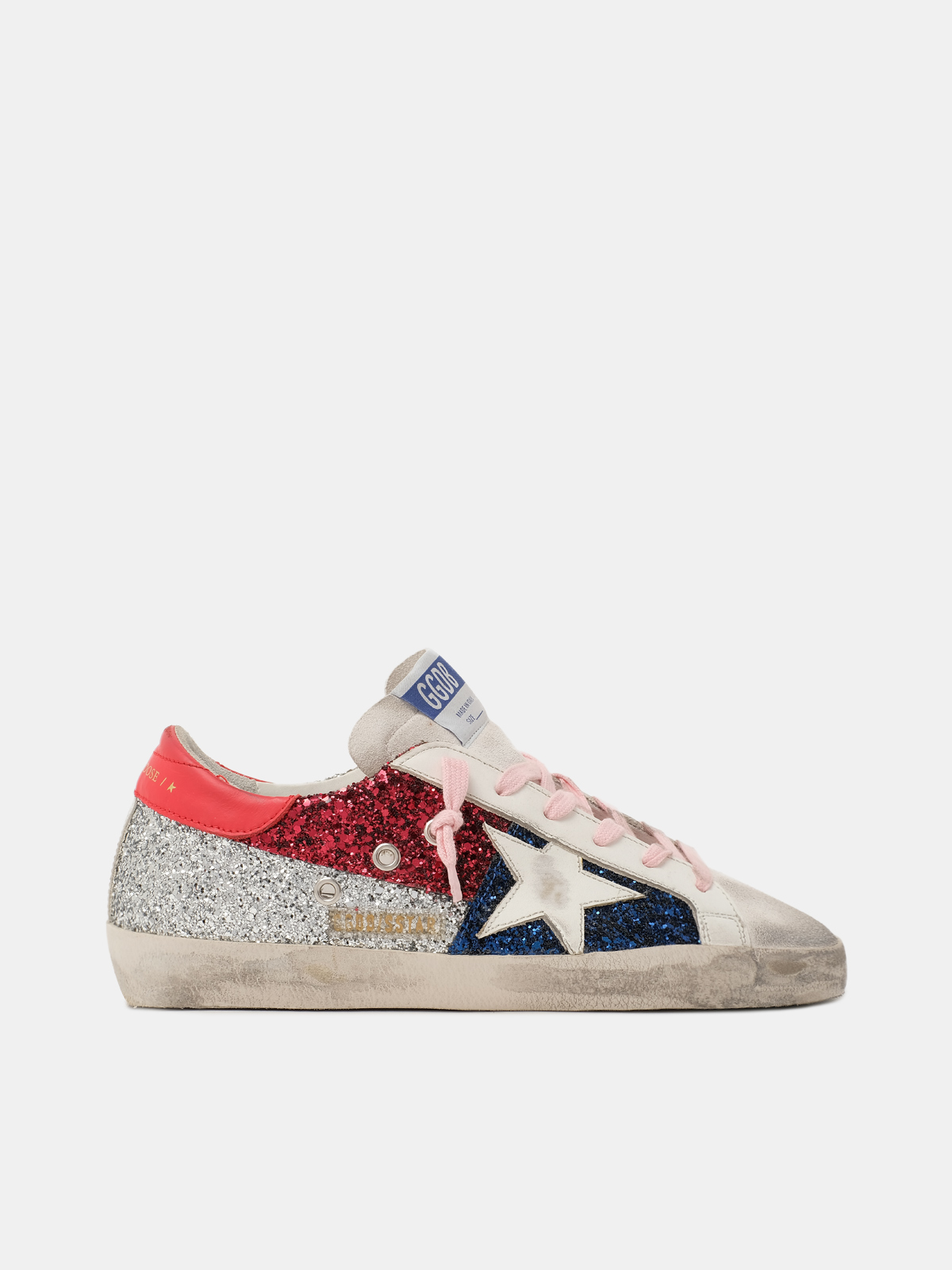 Golden goose red online glitter star