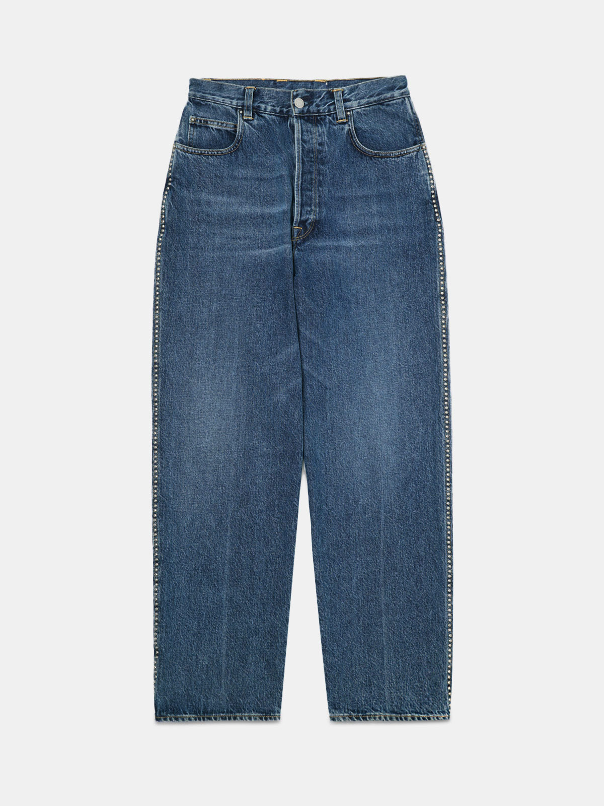 Kim jeans in vintage effect mid wash denim | Golden Goose