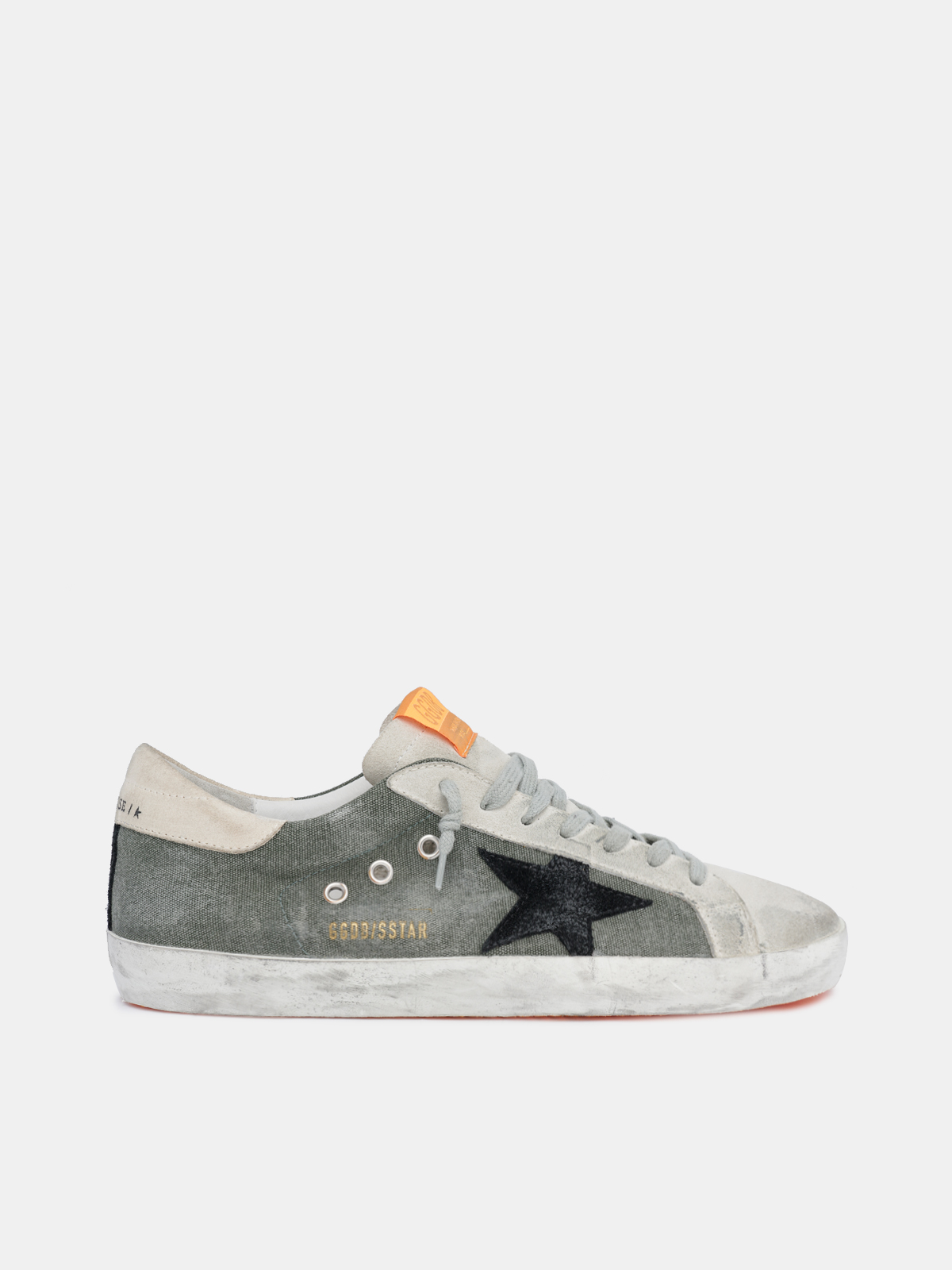 Golden goose outlet canvas sneakers