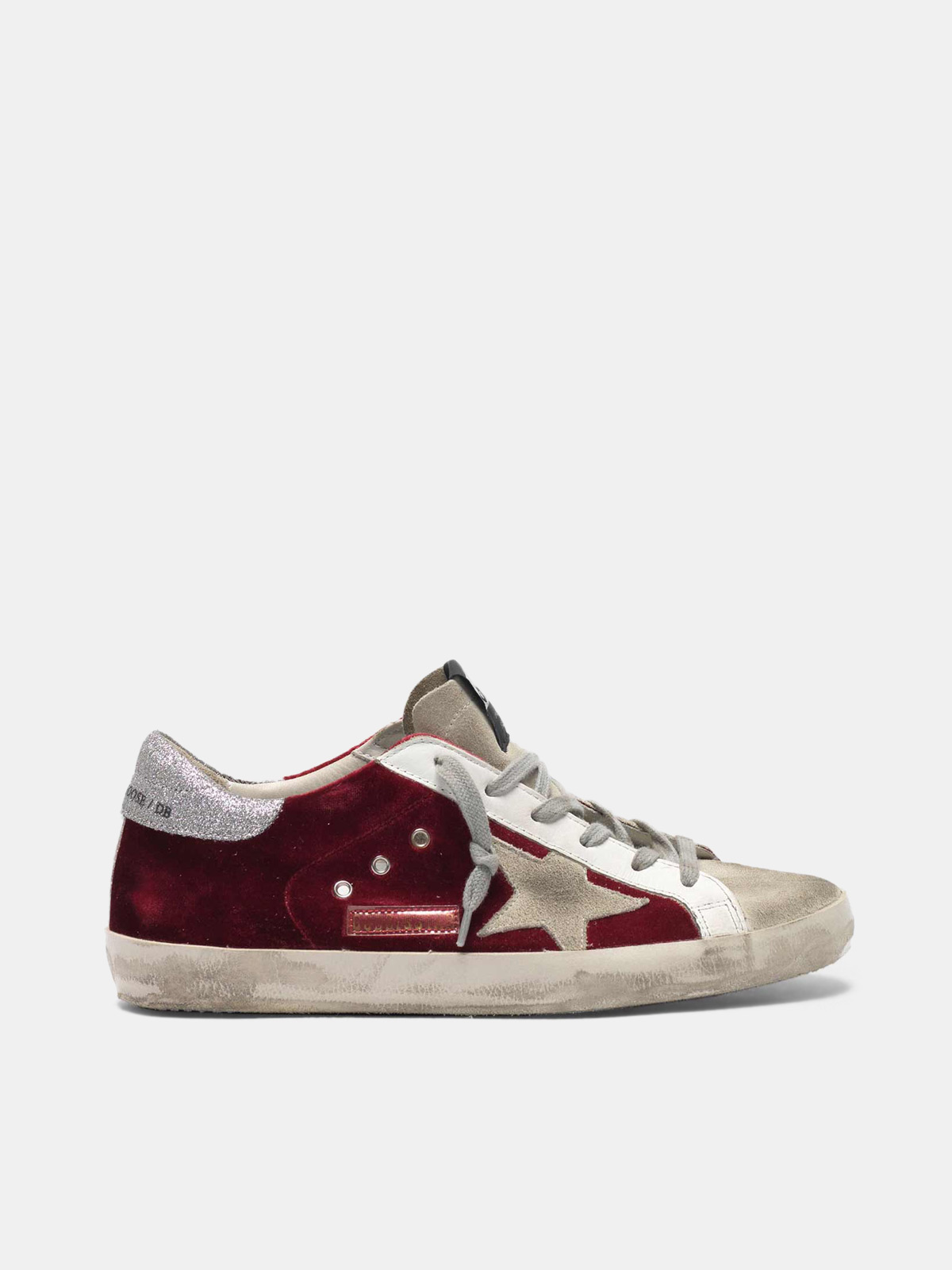 golden goose red velvet sneakers