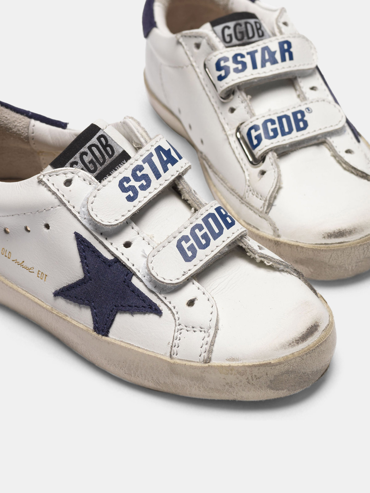 Golden goose navy deals high tops